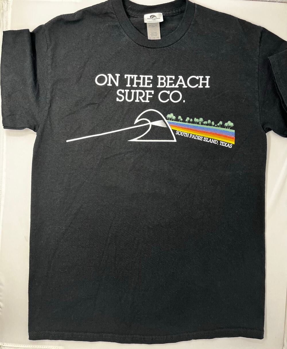 On the Beach Surf Co. South Padre Island, Texas Tshirt Men's Size M Pre-Owned